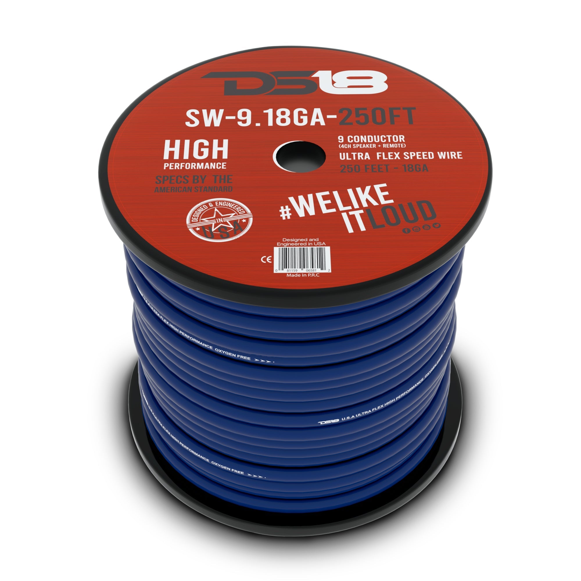 9 X 18-GA Speed Speaker Wire 250 Feet