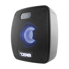 TLV 6.5" Amplified With Battery Self Powered Party Speaker With RGB LED Lights Bluetooth and TWS 200 Watts