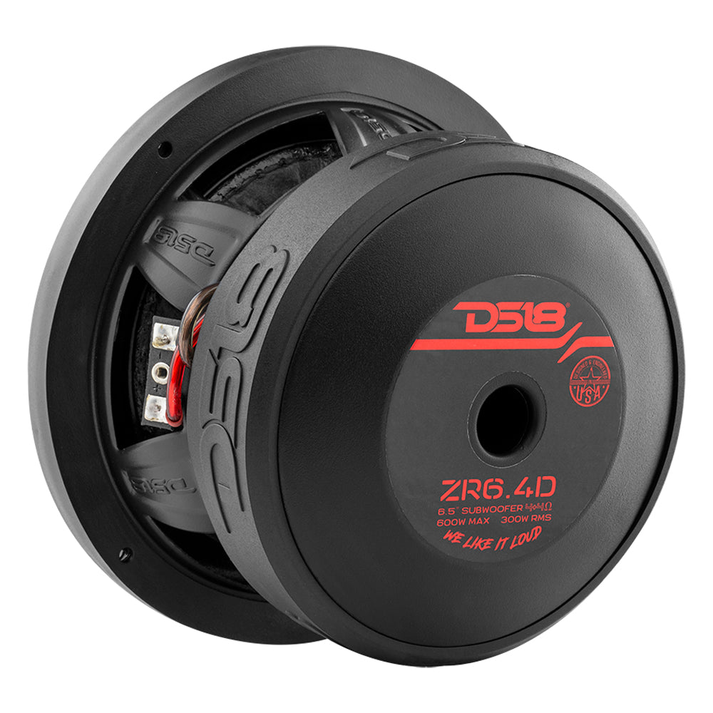 ZR 6.5" Subwoofer 300 Watts Rms DVC  4-Ohm