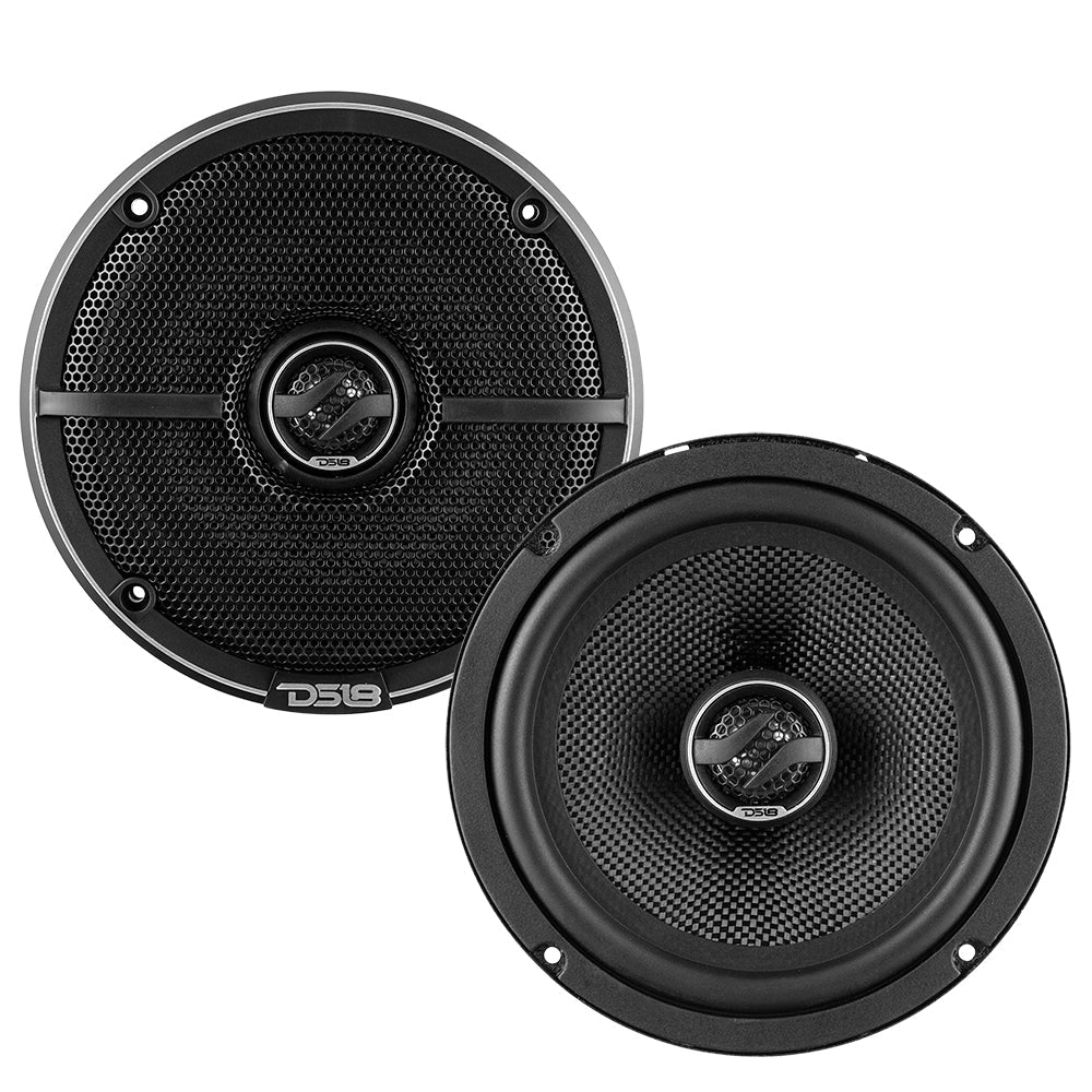 ZXI 6.5" 2-Way Coaxial Speakers with Kevlar Cone 80 Watts Rms 4-Ohm
