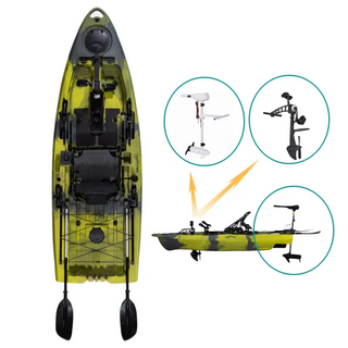 2.9m One Seat Pedal Kayak for Fishing 9.5ft Single Person...