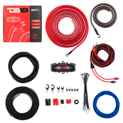 DS18 Golf Cart Package - 2 x 6.5” Marine Speakers +1 x 2 Ch Amp +1 x AMPKIT8 +1 x ENSBTRC-SQ, BLACK or WHITE.