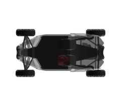 Can-Am Maverick X3 12" Under Seat Subwoofer Enclosure Driver Side - PSW12.4D Shallow Water Resistant Subwoofer Included