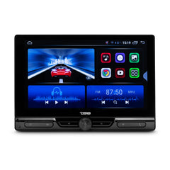 10.5" Floating Rotating Swivel Modular Touchscreen Mechless Single-DIN Headunit with Bluetooth, Mirror Link, USB, Gps and Android 10 (4x64GB)