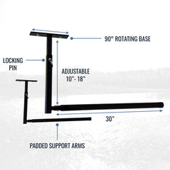 Hi-Port 2 | Adjustable Ceiling Storage Rack | Single | Holds 75 lbs