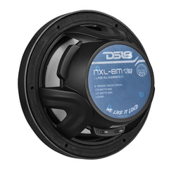 NXL 8" 2-Way Coaxial Marine Speaker With LED RGB Lights 125 Watts Rms 4-Ohm -Black