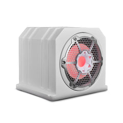 Dual 10" Marine Subwoofer Enclosure with 10" Passive Radiator and LED RGB Lights 350 Watts Rms 4-Ohm (NXL-10SUB Included)