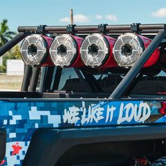 NXL 6.5" Marine and Powersports Towers LED RGB Lights 100 Watts Rms - White
