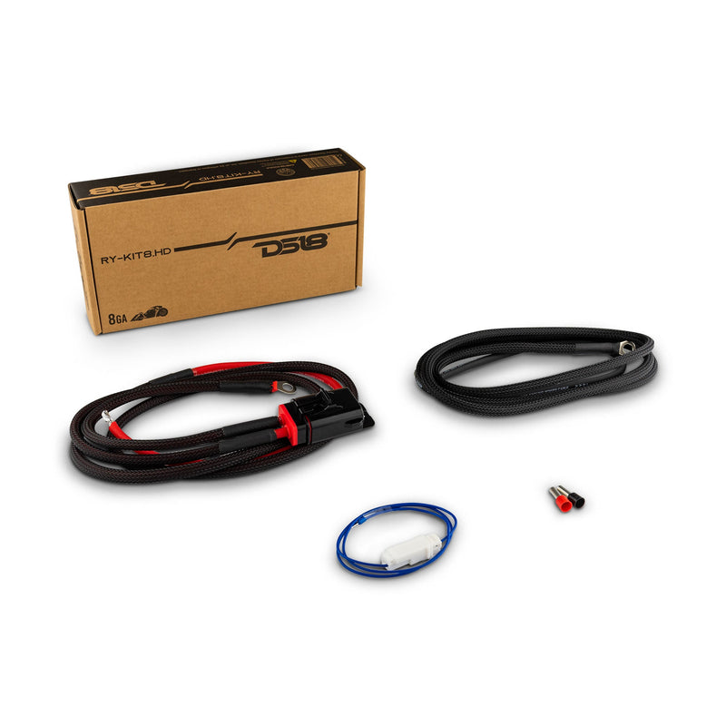 8-GA Ryder OFC Amplifier Installation Kit for Harley Davidson - RED