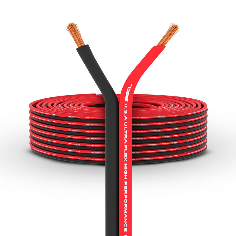DS18 SW-10GA-100RB 10-GA Ultra Flex CCA Speaker Wire 100 Ft