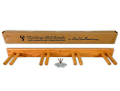 Snowbird Ski Storage Wood Rack | Holds 4 Pairs of Skis