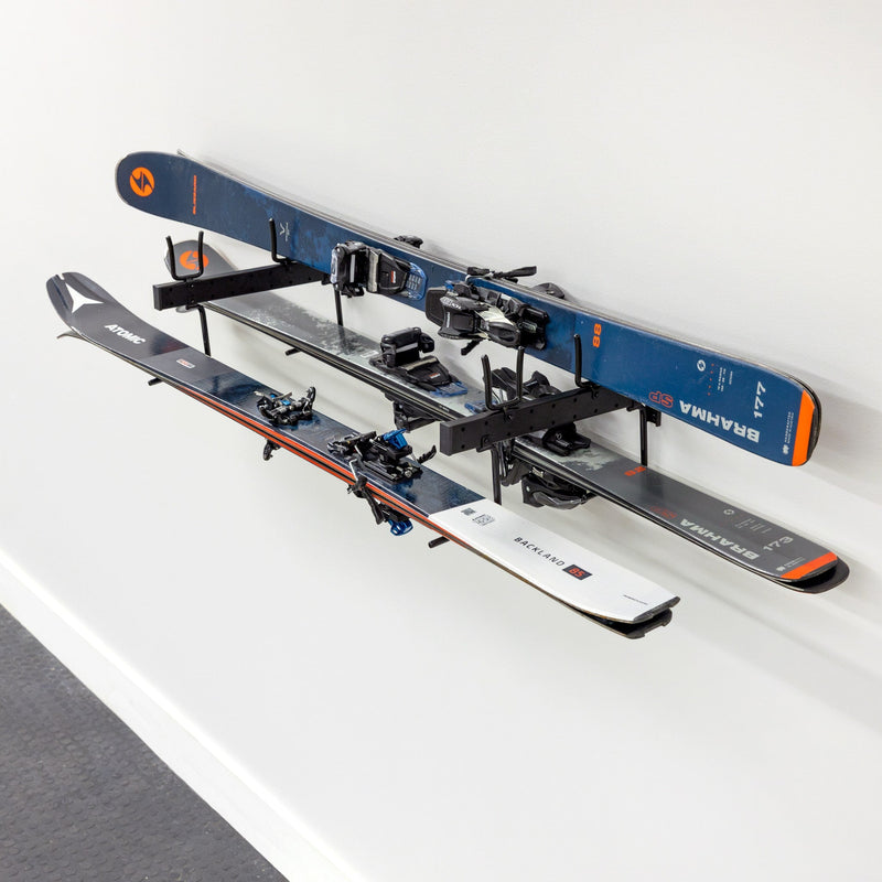 Cascade Snowboard & Ski Organizer | Horizontal Wall Mount