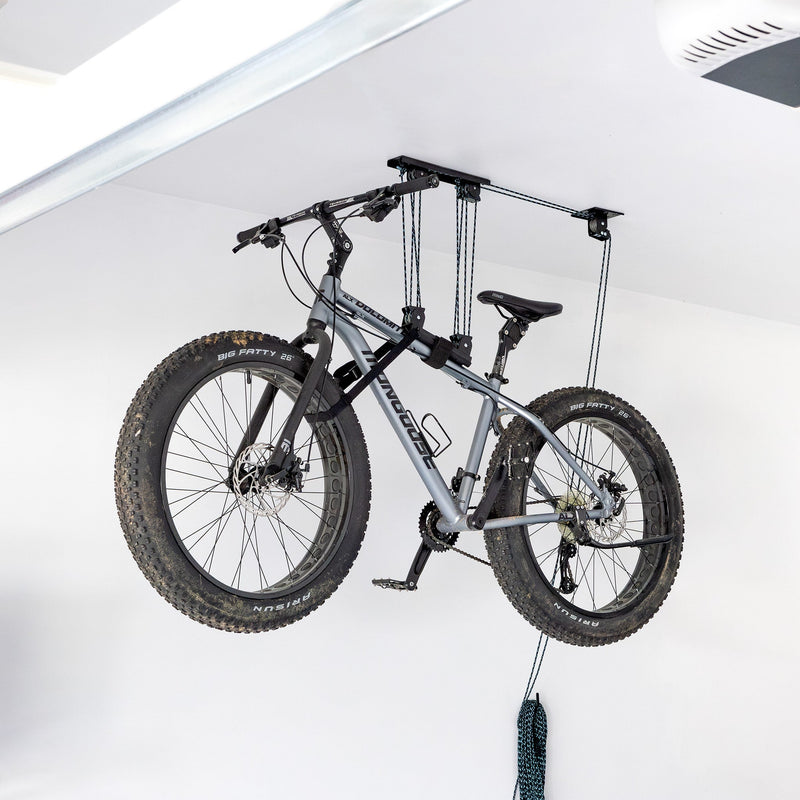 Heavy Duty Bike Hoist | Easy-Lift Overhead Bicycle Storage